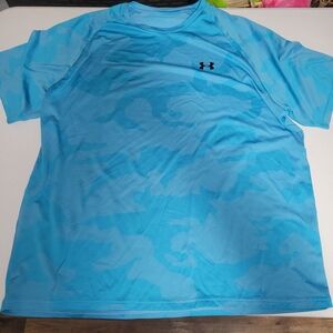 Under Armour Men's Blue Camo T-Shirt 3XL